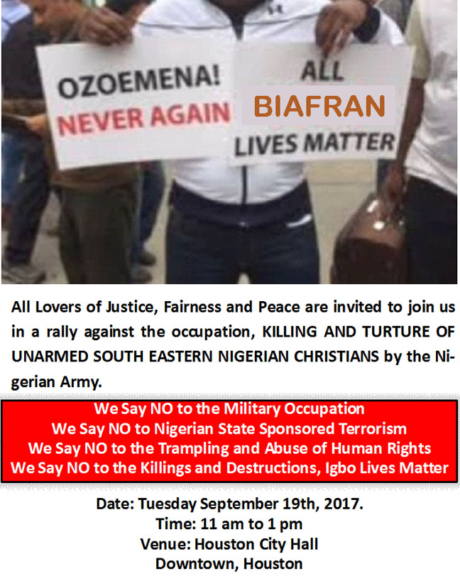 Igbo protest at UN and other Cities in USA